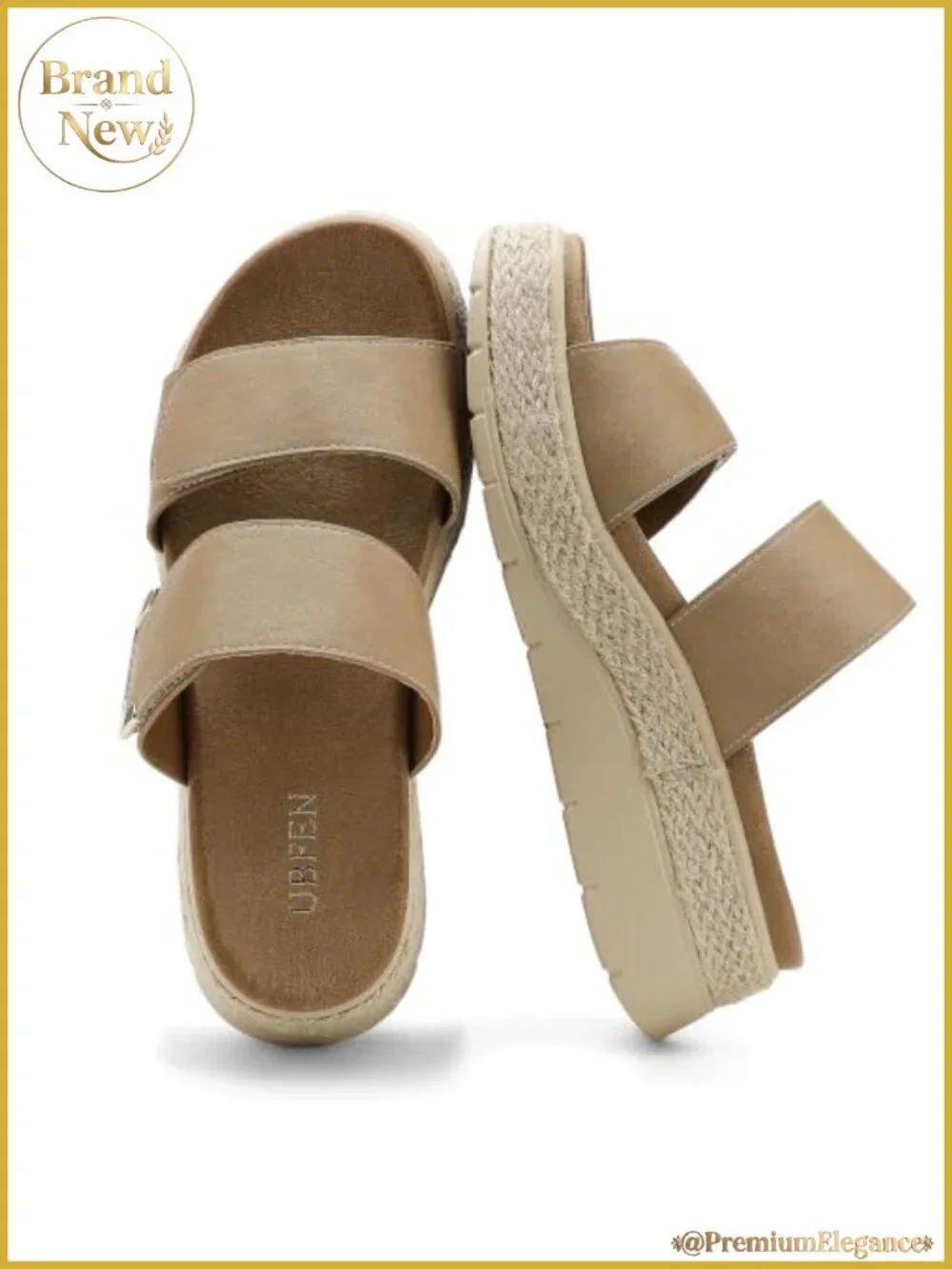 Womens Platform Wedge Sandals Orthopedic Arch Support Slip-On Espadrille
